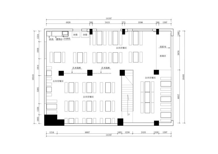 高明烧烤材料店装修图纸 高明烧烤材料店装修图纸图片