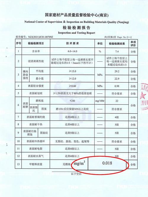 装修材料合格检测报告 装修材料检验报告单