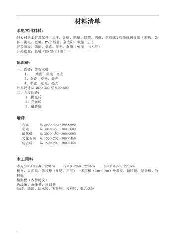 培训机构装修施工材料 培训机构装修清单